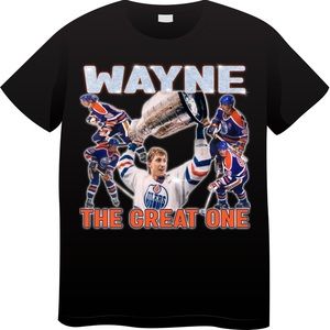 Wayne Gretzky Retro Shirt Vintage Graphic Unisex T-shirt Size S-XL